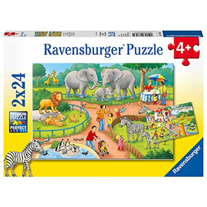 Avis Puzzle - Une journée au zoo - 2x24 pièces RAVENSBURGER 1