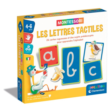 Avis Jeu éducatif Les  lettres tactiles - Montessori Clementoni 1