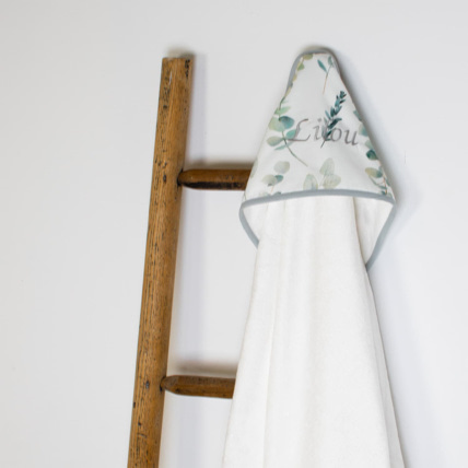 Avis Grande cape de bain en coton et bambou, Eucalyptus Sevira Kids 7