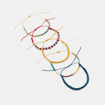 Avis Bracelets tressés (lot de 5) jaune fille OKAIDI 1
