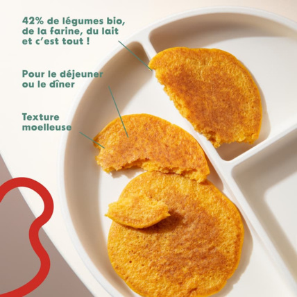 Avis Pancake : Carotte, maïs - 6 pancakes - Idéal diversification et DME Yooji 2
