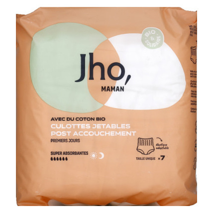 Avis Culottes jetables post-accouchement| JHO 2