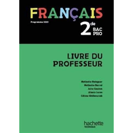 Avis Français 2de Bac Pro - Livre du professeur - éd. 2019 Hachette Éducation 1