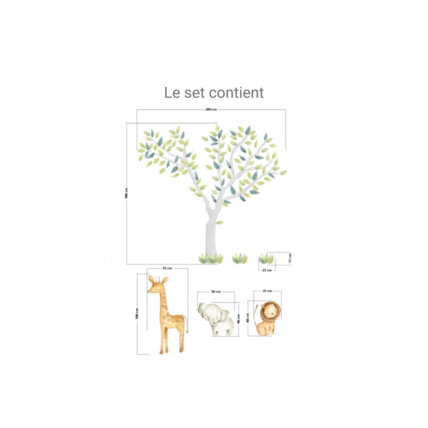 Avis Stickers arbres et animaux de safari Mon Lit Cabane 5