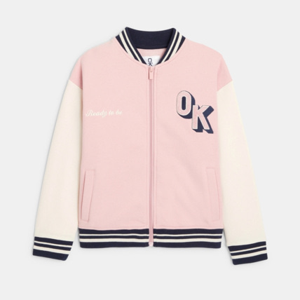 Avis Sweat-shirt teddy zippé rose fille OKAIDI 1
