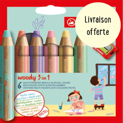 Avis Crayons Woody Stabilo L'atelier gigogne 1