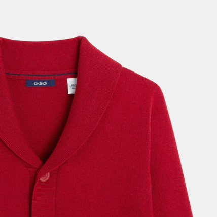 Avis Gilt boutonné col châle rouge garçon OKAIDI 3