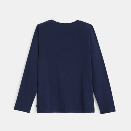 Avis T-shirt à motif sport d'hiver bleu garçon OKAIDI 4