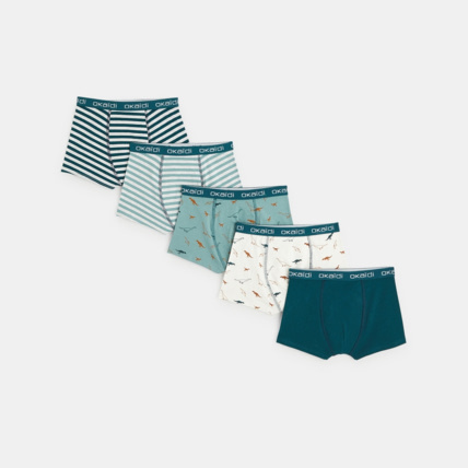 Avis Boxers en jersey (lot de 5) vert garçon OKAIDI 1