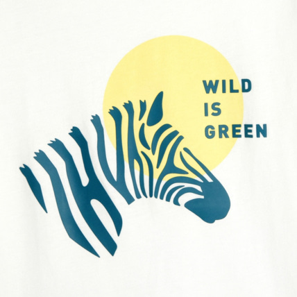 Avis T-shirt à message motif zèbre blanc garçon OKAIDI 3