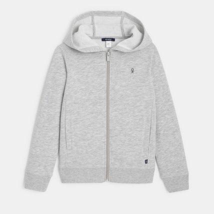 Avis Sweat-shirt uni à capuche gris garçon OKAIDI 2