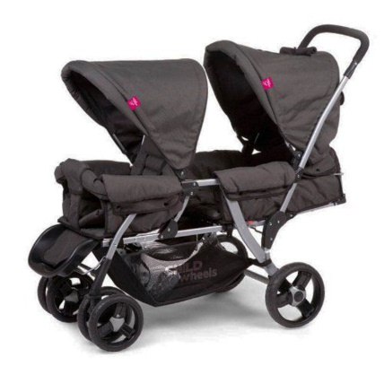Avis Poussette Double Tandem Grise CHILDWOOD 1