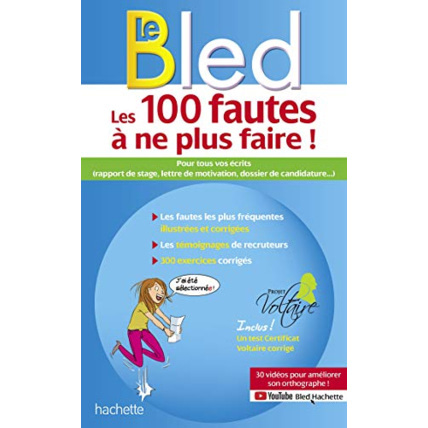 Avis Bled - Projet Voltaire, Les 100 fautes à ne plus faire ! (certif Voltaire) Hachette Éducation 1