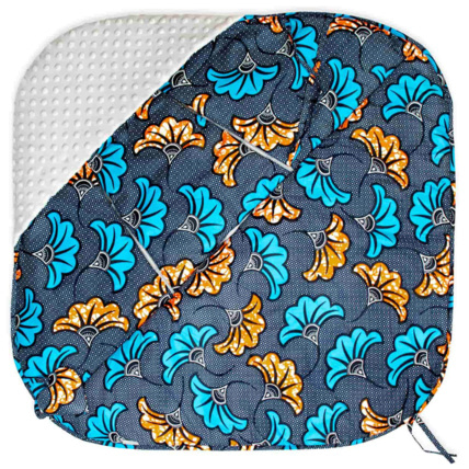 Avis Couverture enveloppante réversible, Wax Fleurs de mariage Sevira Kids 4