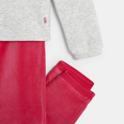Avis Pyjama en velours éponge gris fille OKAIDI 4
