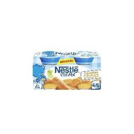 Avis P'tit pot Carottes 2x80g NESTLÉ 1