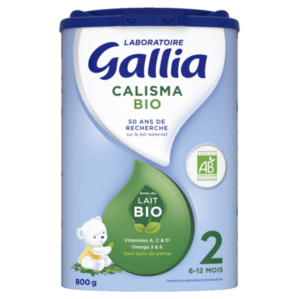 Avis Lait infantile Calisma 2ème âge BIO en poudre Laboratoire Gallia 1
