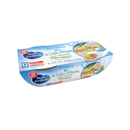 Avis Bol Poireaux Riz et Colin d'alaska Mots d'enfants 1