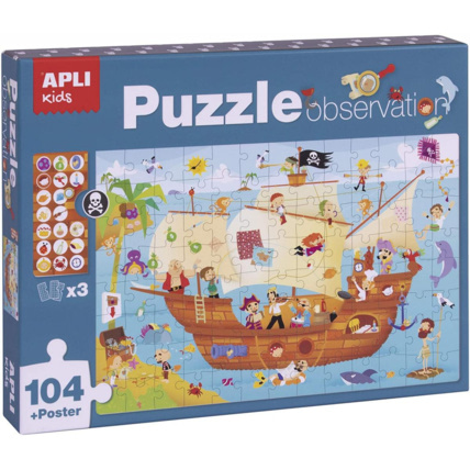 Avis Puzzle observation Pirates Apli Kids 1