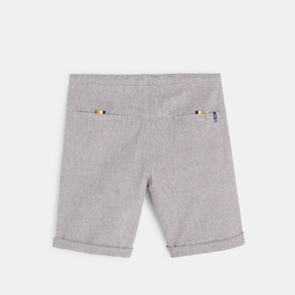 Avis Bermuda slim en toile blanc garçon OKAIDI 5