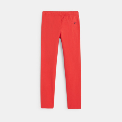 Avis Pantalon en toile unie rouge garçon OKAIDI 3