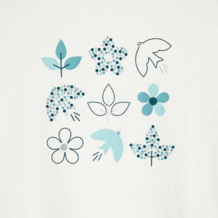 Avis T-shirt manches longues à motifs vert fille OKAIDI 2