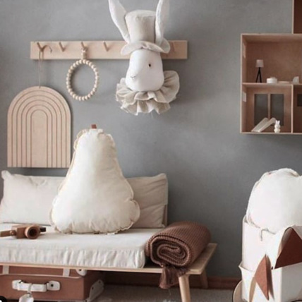 Avis Trophée mural enfant en lin, Monsieur Lapin Sevira Kids 4