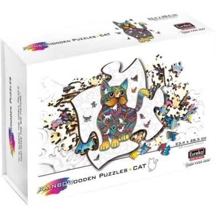 Avis Rainbow Wooden Puzzle CHAT Eureka 1