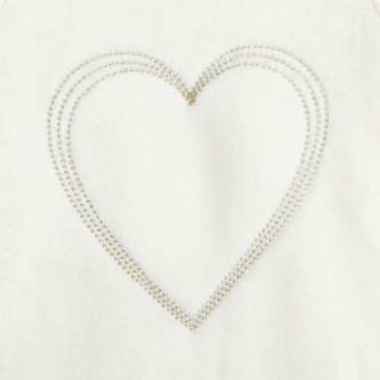 Avis Sweat en velours moelleux motif Cœur blanc fille OKAIDI 3