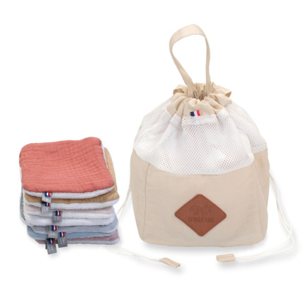 Avis Pochon distributeur et ses 8 lingettes lavables, Jeanne Sevira Kids 2
