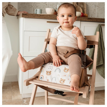 Avis Rehausseur de chaise bébé nomade en tissu Oursons Camel TINEO 6
