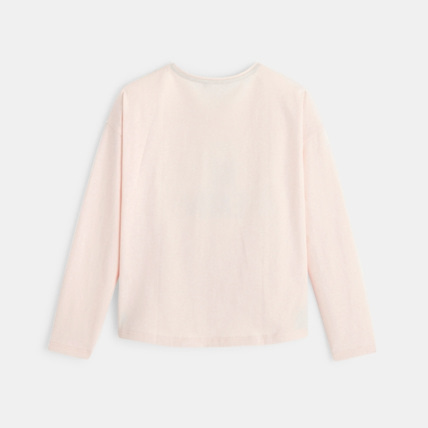 Avis T-shirt manches longues à message 'Always be creative' rose fille OKAIDI 3