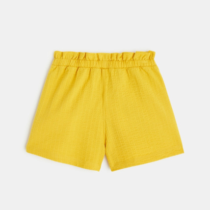 Avis Short taille haute uni jaune fille OKAIDI 4