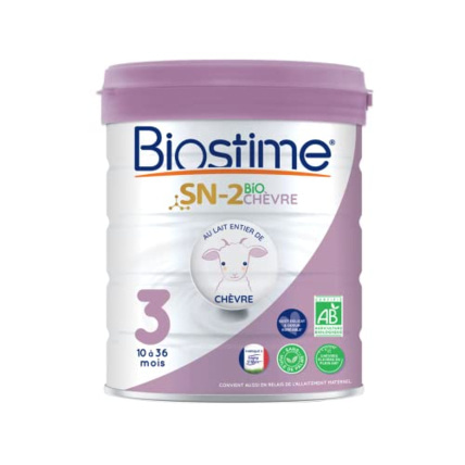 Avis Lait de chèvre 3ème âge BIOSTIME 1