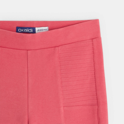 Avis Legging en jersey milano uni rose fille OKAIDI 2
