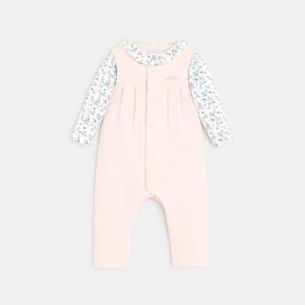 Avis Salopette coton quilté et body fleuri OBAÏBI 1