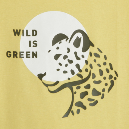 Avis T-shirt à message motif panthère jaune garçon OKAIDI 3