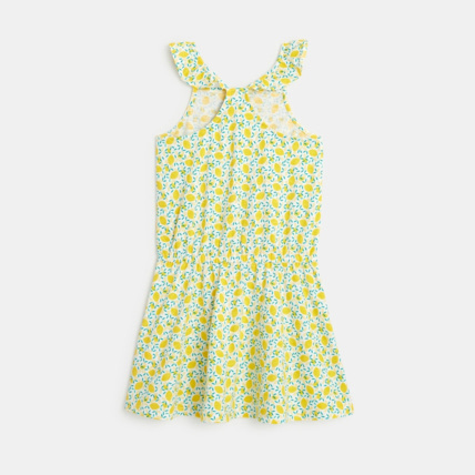Avis Robe courte en jersey imprimé jaune fille OKAIDI 4