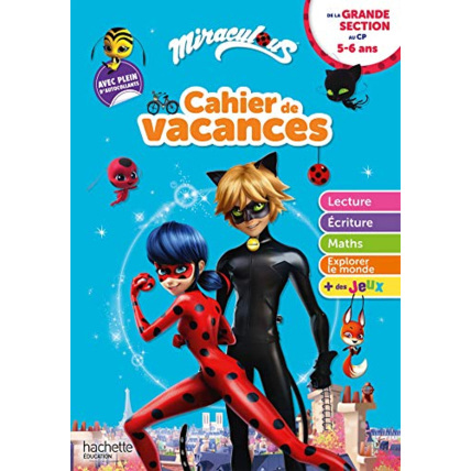 Avis Miraculous - De la Grande Section au CP - Cahier de vacances 2023 Hachette Éducation 1