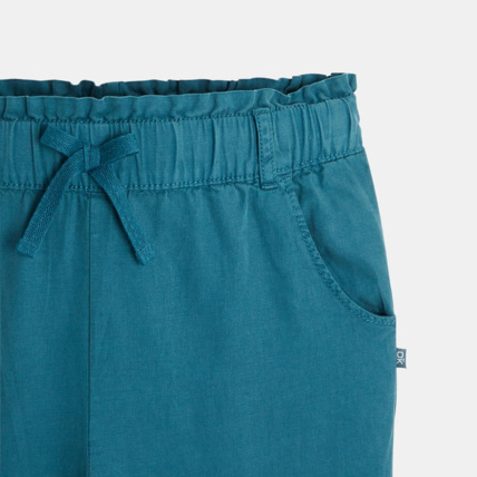 Avis Pantalon paperbag couleur vert fille OKAIDI 3