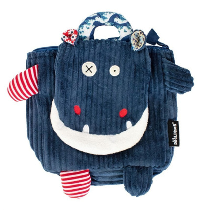 Avis Sac à dos velours Hippipos l'hippopotame LES DEGLINGOS 1