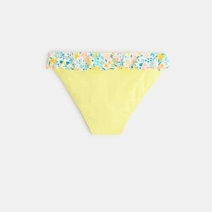 Avis Bas de maillot de bain à volants jaune fille OKAIDI 3