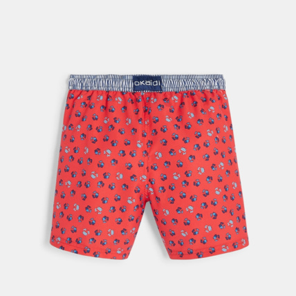 Avis Short de bain imprimé rouge garçon OKAIDI 4
