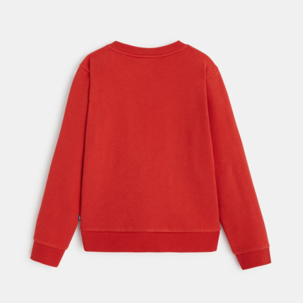Avis Sweat-shirt à message "Free as the wind" rouge garçon OKAIDI 3