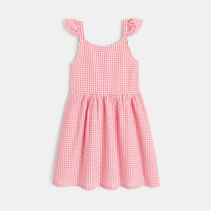 Avis Robe longue fleurie à bretelles rose fille OKAIDI 4