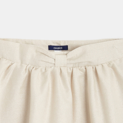 Avis Jupe évasée pailletée beige fille OKAIDI 2