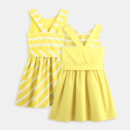 Avis Robe réversible jaune fille OKAIDI 2