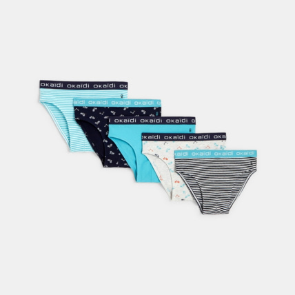 Avis Slip en jersey de coton (lot de 5) garçon OKAIDI 1