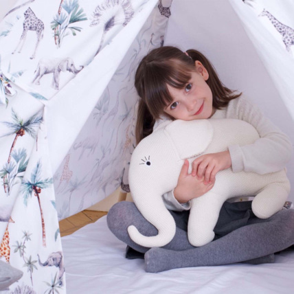 Avis Grande peluche en coton tricot - Eléphant Sevira Kids 2