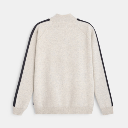 Avis Gilet zippé col montant blanc garçon OKAIDI 4